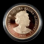 An Elizabeth II Her Majesty's Graces Gold £5 coin.