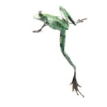 Tim Cotterill / "Frogman", Leg Over, a limited edition bronze sculpture of a climbing frog,