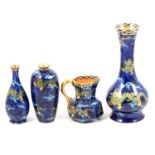 A collection of Hancocks blue Dragon Coronaware, Doulton "The Orange Lady", teabowls.