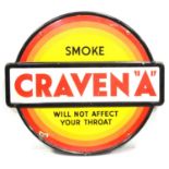 Cigarette enamelled advertising sign - Craven "A"