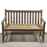 Teak garden bench,