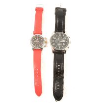 Chronosport - a pilot's wristwatch and Fossil - a gentleman's chronograph wristwatch.