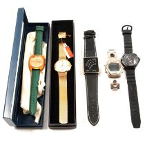 Approximately thirty-five vintage and modern gentlemens' wristwatches.