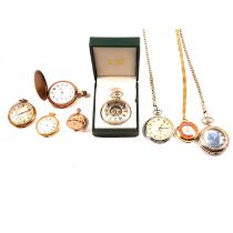 Eight vintage and modern pocket watches.