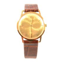 Luxor - a gentleman's yellow metal wristwatch.