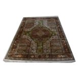 Indian silk carpet,