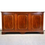 Victorian inlaid mahogany sideboard,