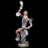 Meissen figure, The plate juggler, by Peter Strang,