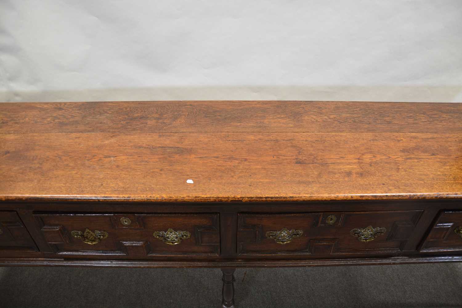 George III oak dresser base, - Image 3 of 7
