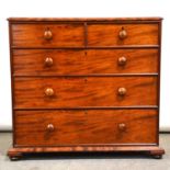 William IV mahogany chest of drawers,