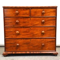 William IV mahogany chest of drawers,