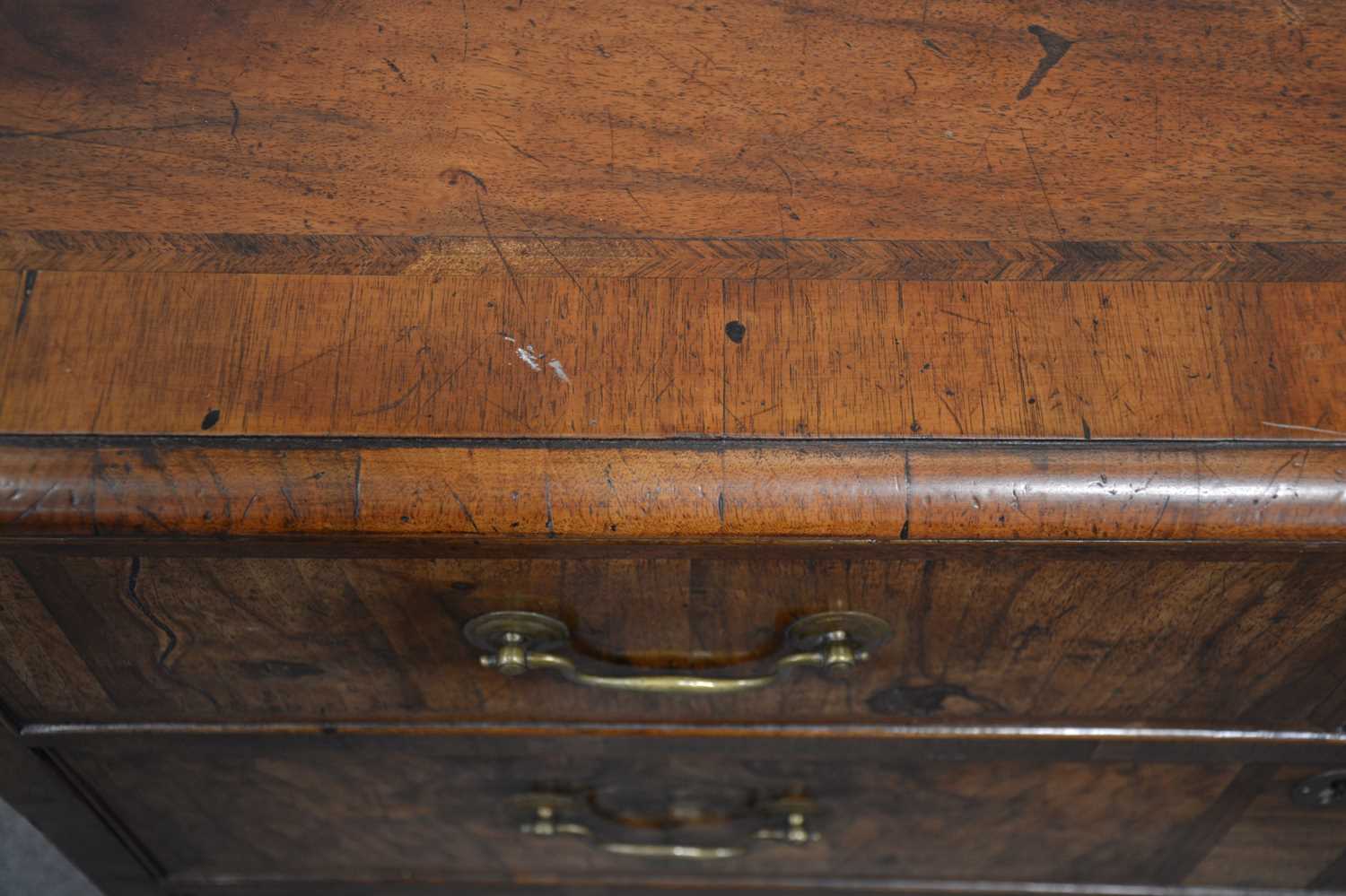 Early 18th century walnut chest of drawers, - Image 3 of 13