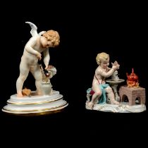 Two Meissen porcelain models,