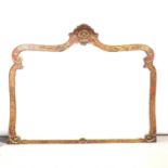 Large French overmantel mirror,