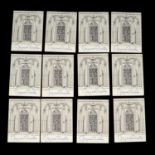 Margaret Thatcher; twelve signed book plates.