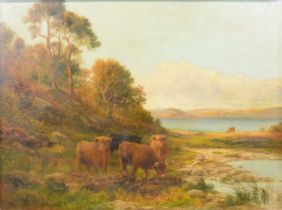 Daniel Sherrin, Landscape with highland cattle,