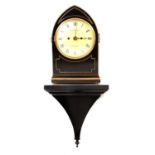 Regency ebonized bracket clock