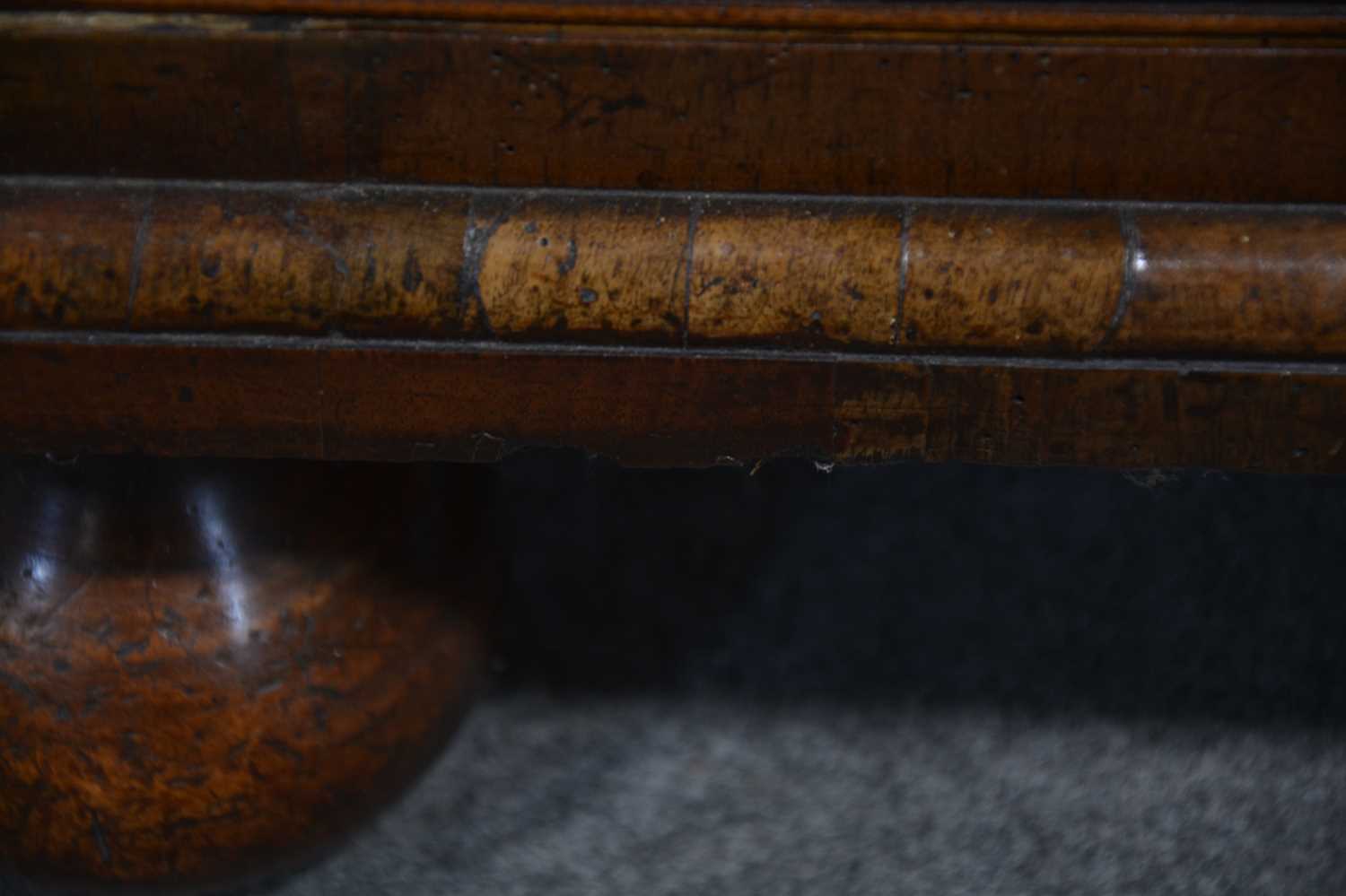 Early 18th century walnut chest of drawers, - Image 12 of 13