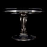 A circular top tazza