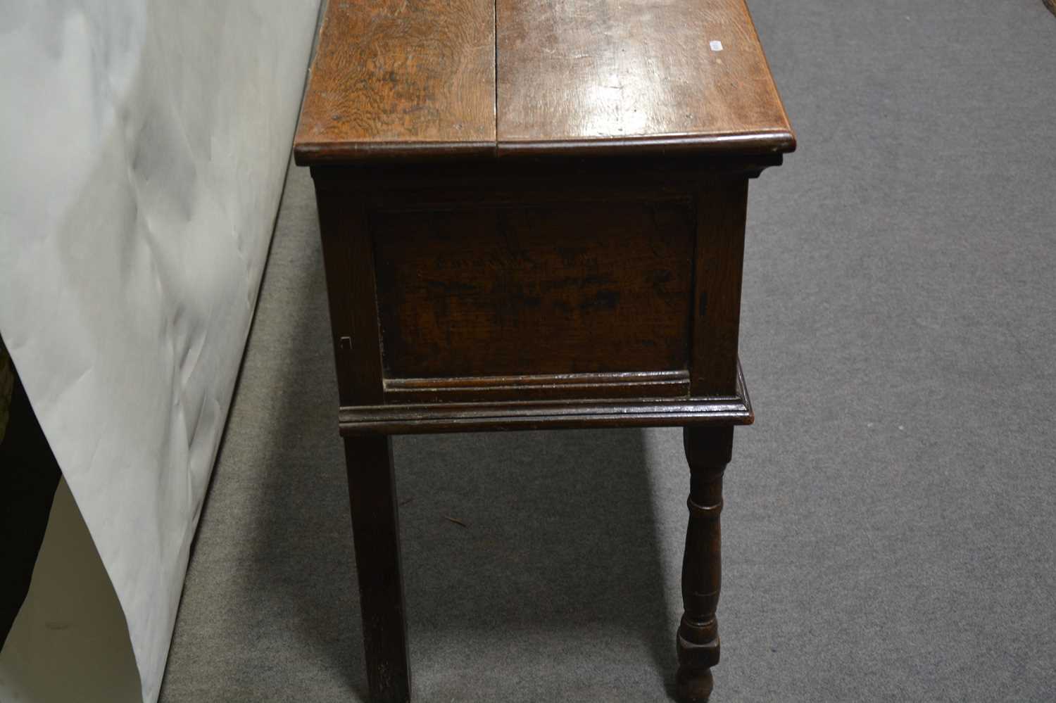 George III oak dresser base, - Image 5 of 7