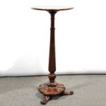 William IV mahogany shaving stand,