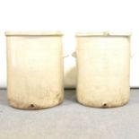 Two massive Royal Doulton glazed stoneware cisterns or water filters,