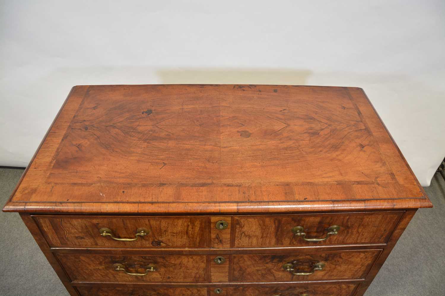 Early 18th century walnut chest of drawers, - Image 2 of 13