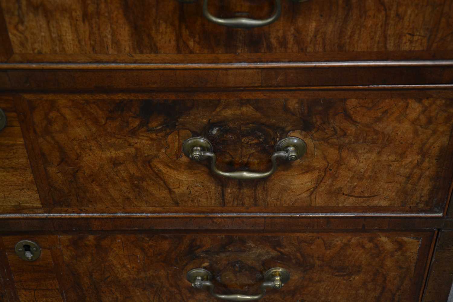 Early 18th century walnut chest of drawers, - Image 11 of 13