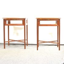 Pair of cherrywood table cabinets,