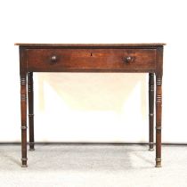 George III mahogany side table,