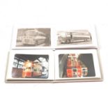 Large collection of photographs and some cards, bus, coach, tram and transport related,