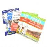 Nine F.A. Cup football programmes and other memorabilia,