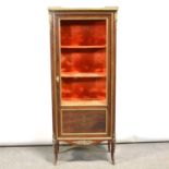 French walnut vitrine,