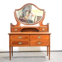 Late Victorian mahogany dressing table,