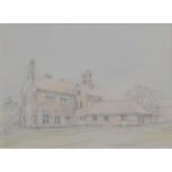 Tom Harland, Rearsby Grange, four drawings,