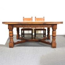 Modern oak dining suite by Titchmarsh & Goodwin,