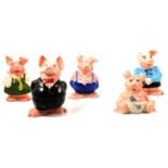 Two Wade Natwest Pig families