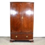 Reproduction mahogany wardrobe