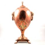 Victorian copper samovar,