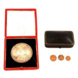 Set of Maundy Money, 1907 and 1902 Coronation Medal,