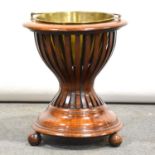 Victorian mahogany jardinière,