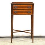 Reproduction mahogany side table,