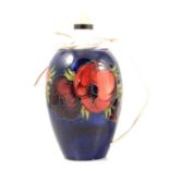 Moorcroft Pottery, an 'Anemone' design table lamp.