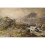James William Whittaker, Welsh mountain landscape,