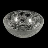 A Lalique Crystal bowl, 'Pinsons' design