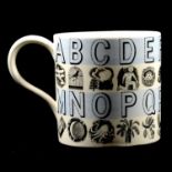 A 'Nursery Alphabet' mug, designed by Eric Ravilious for Wedgwood