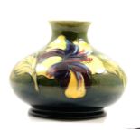 Moorcroft Pottery, a 'Hibiscus' design vase