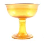 Louis Comfort Tiffany, a Favrille glass pedestal cup
