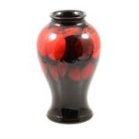 William Moorcroft, a flambe 'Wisteria' design vase