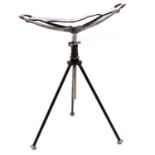 Hardy Bros, a good vintage tripod sportsman's walking stick seat